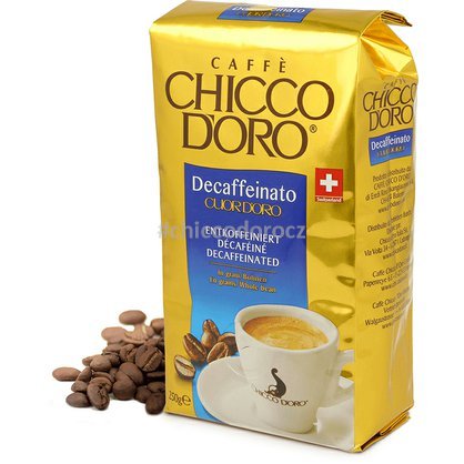 Bezkofeinová káva Chicco d'Oro zrnková 250g